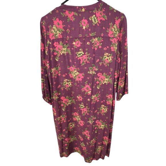 Route 66 Maroon Floral Deess - Picture 4 of 4